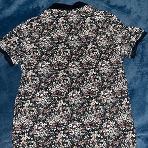 Abercrombie & Fitch Stretch Floral collar shirt (S)